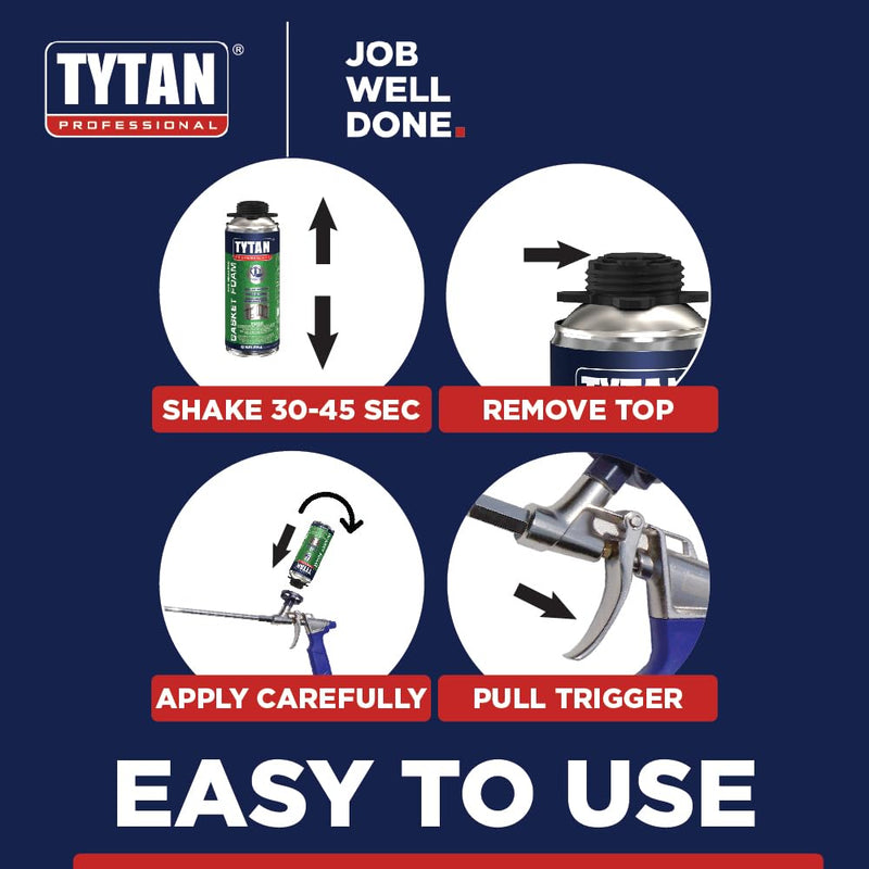 Pro Control Gun Foam Spray Applicator Gun, PU Insulating Foam Applicator Gun for Precise Dispensing, Heavy-Duty Professional Foam Gun for Construction and Home Improvement
