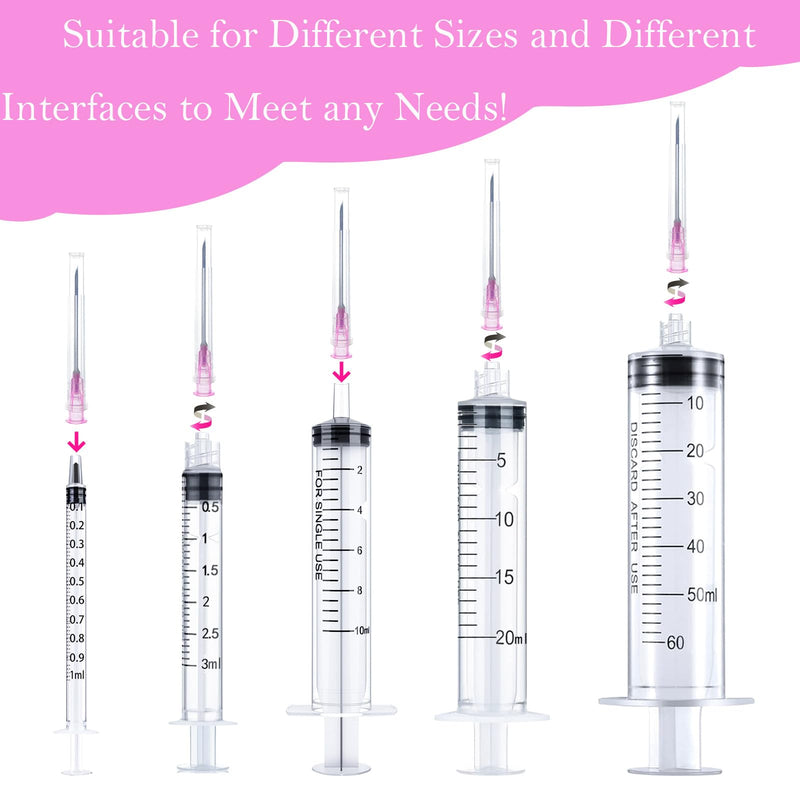 100Pack -18Ga 1.5inch(38mm) Dispensing Needles with Luer Lock,Individual Package of Injection Syringe Accessories ,Suitable for Refilling Liquid, Inks,Livestock and Industry 18Ga 1.5inch(38mm) 100