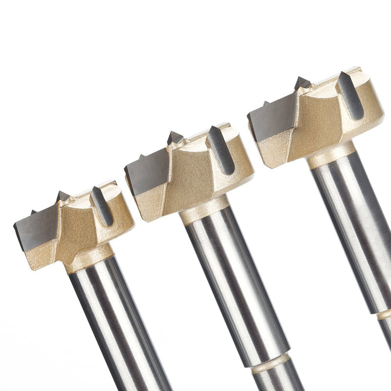 5 Pcs Forstner Drill Bit 30mm, Double-Flute Carbide Tipped Forstner Bit for Hard Wood, Soft Wood, Veneered Plywood, Plastic, Drilling Hole Saw Woodworking Hinge Cutter Tool