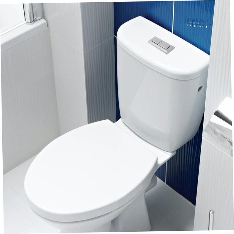 DOITOOL Rectangular Dual Flush Toilet Button Replacement Water Tank Push Button for Toilet Tank Flush Systems Universal Top-of- Push Actuator 5.51X3.34X1.77In 1 Pack