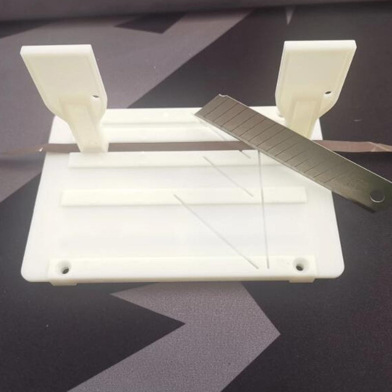 1/4 10 Inch Tape Splicing Set, Open Reel Tape Splicing Block for 1 & 1/2 & 1/4 & 1/8, Open Reel Audio Splicing Kit with Splicing Tape and Leader Tape for Revoxsonido