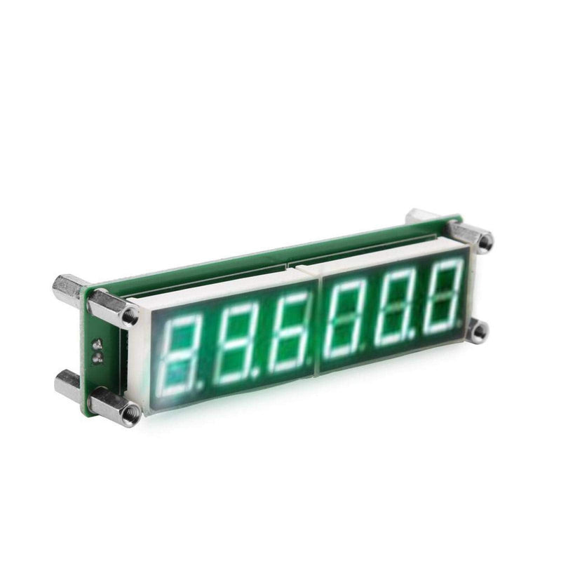 Signal Frequency Counter, High Resistance LED Display Digital Cymometer Tester Double Button Control Measurement Modules Accessories Brightness Adjustable 1MHz to1000MHz PLJ 6LED H (Green Font)