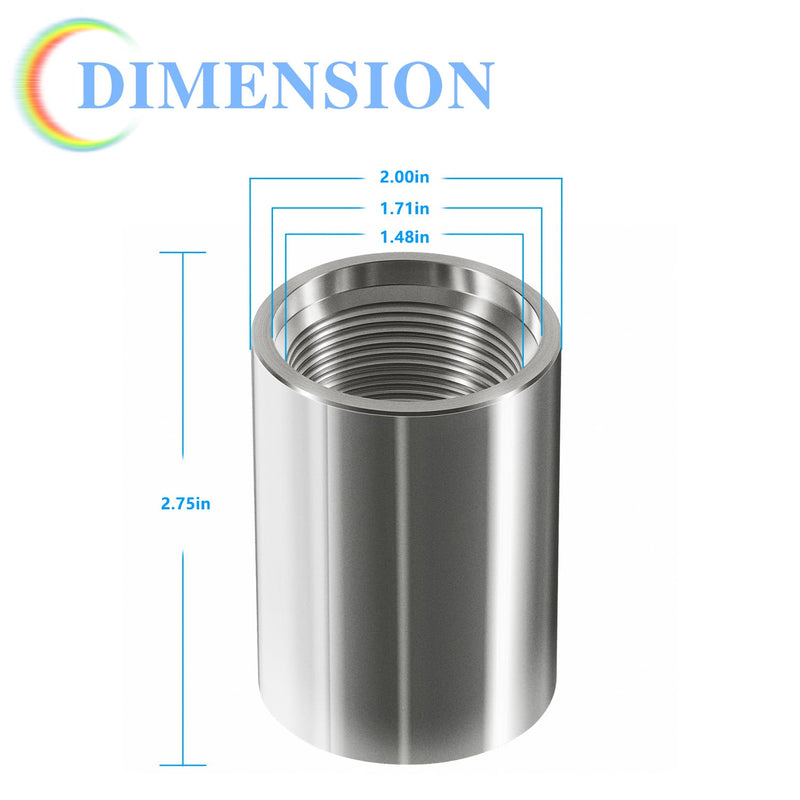 946 1-1/4" Female Galvanized Well Point Drive Coupling for Well Hand Pump Accessories Replacement for Simmons 946 Well Point Drive Coupling, 1-1/4"