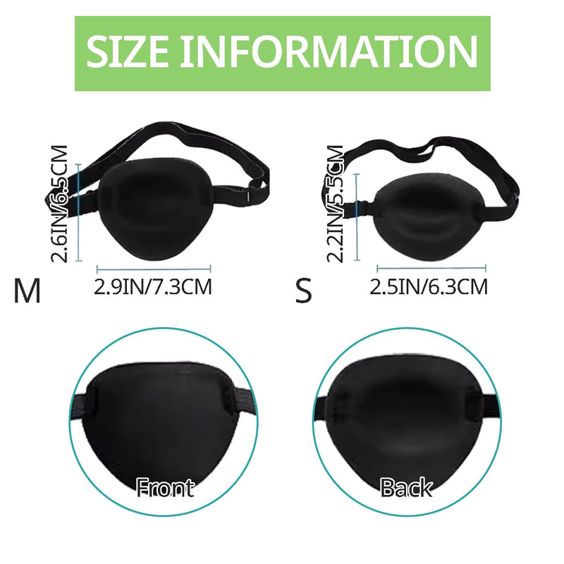 Dog Eye Patch - Single Eyepatch Protective Eye Cover for Small Medium Large Dogs Cats with Canine Eye Injuries After Surgery Wounds Doggie Missing Eye (Small) 01 - PawsPlanet Australia