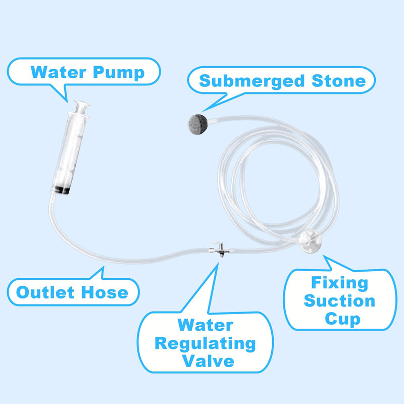 Drip Acclimation Kit for Aquarium, Adjustable Precision Slow Drip System to Reduce Stress & Prevent Osmotic Shock, Safe Transition for Saltwater Freshwater Fish, Shrimp, Coral, Marine Fish 1 SET