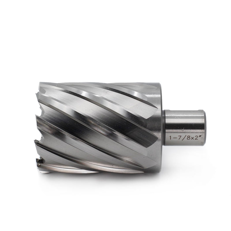 OSCARBIDE 1-7/8" x 2" HSS Annular Cutter 3/4" Weldon Shank Mag Drill Bit | 2 Flat Shank | 1-7/8"Cutting Diameter | 2"Cutting Depth | Burr-Free Holes | Rapid Chip Removal | Precision Ground Edges