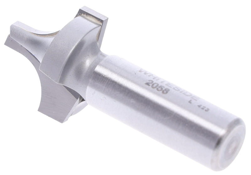 Whiteside Router Bits 2058 Plunge Round Over Bit with Plunge Point 3/8-Inch Radius, 1-Inch Large Dia