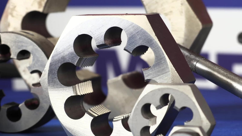 Drill America 1"-24 Carbon Steel Hex Rethreading Die, DWT Series Standard Hex Die DWTSH1-24