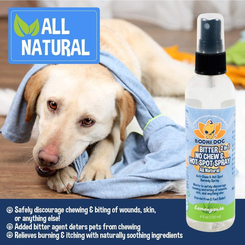 Bodhi Dog Bitter 2 in 1 No Chew 4oz + Peppermint Dental Water Addititve 17oz Bundle