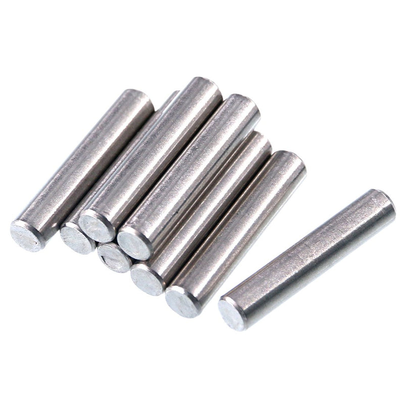 Swpeet 50Pcs 5mm x 25mm Dowel Pin Shelf Support Pegs, Stainless Steel Polished Nickel Shelf Support Pin Fasten Elements Perfect for Fixing a Component's Position Join Components Dowel Pin - 50Pcs