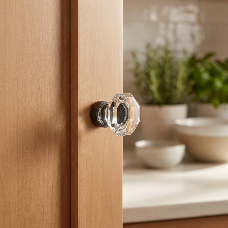 Cosmas 20 Pack 5268ORB-C Oil Rubbed Bronze Glass Knob 1-5/16 Inch Diameter