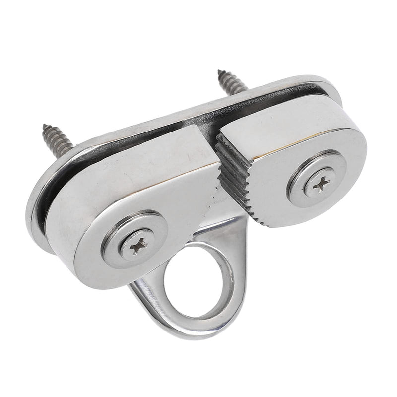 Stainless Steel Cam Cleat, Marine-Grade Fairlead with Flared Entry for Boats Dinghy Kayaks Fits 3-15mm Rope