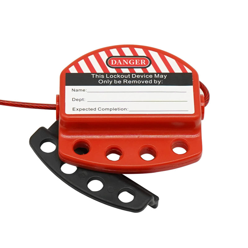 2 Pack Lockout Tagout Cable Lock,7.9ft Adjustable Cable Lock,Steel Cable Lock with Vinyl Coating,Loto Cable for Lock Out Tag Out,OSHA Compliant 2 Pack