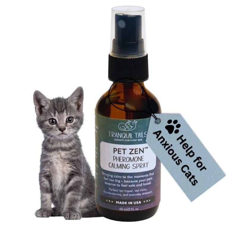 Pet Zen Pheromone Calming Spray for Cats, 2 oz