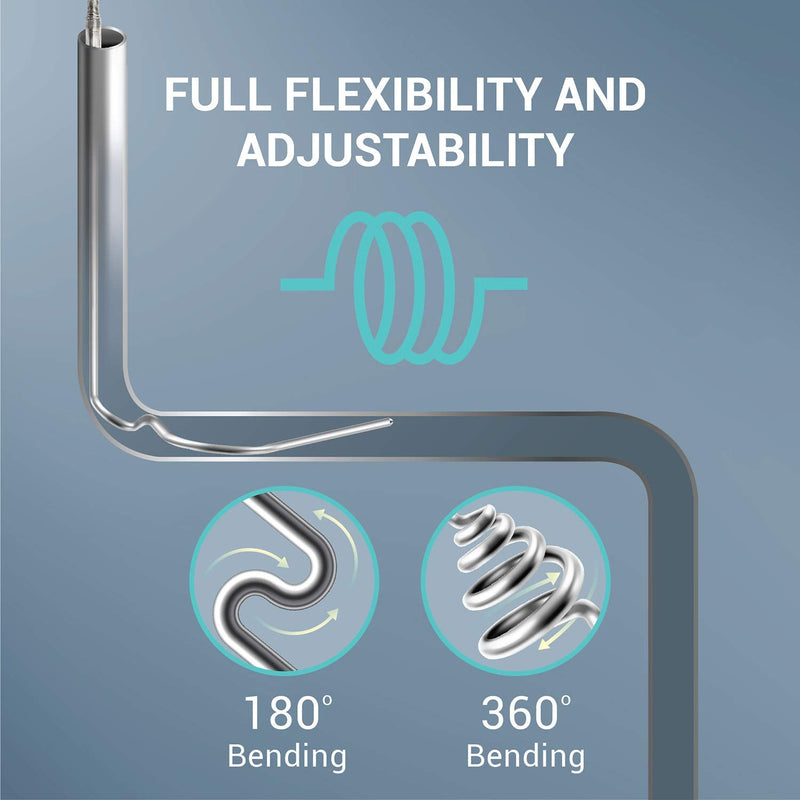 TL1915SL K-Type Inconel 600 Flexible Thermocouple Temperature Sensor Probes -40~2012°F, 1.6mm / 150mm 1.6mm /150mm