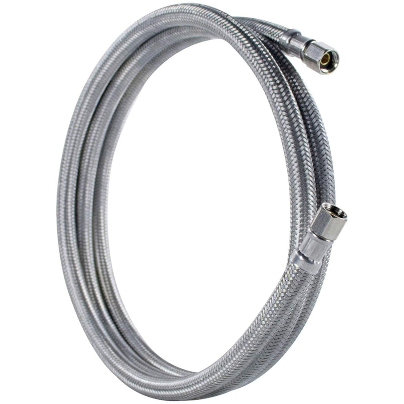 Certified Appliance Accessories Ice Maker Water Line, 5 Feet, PVC Core with Premium Braided Stainless Steel, Silver Pack of 1