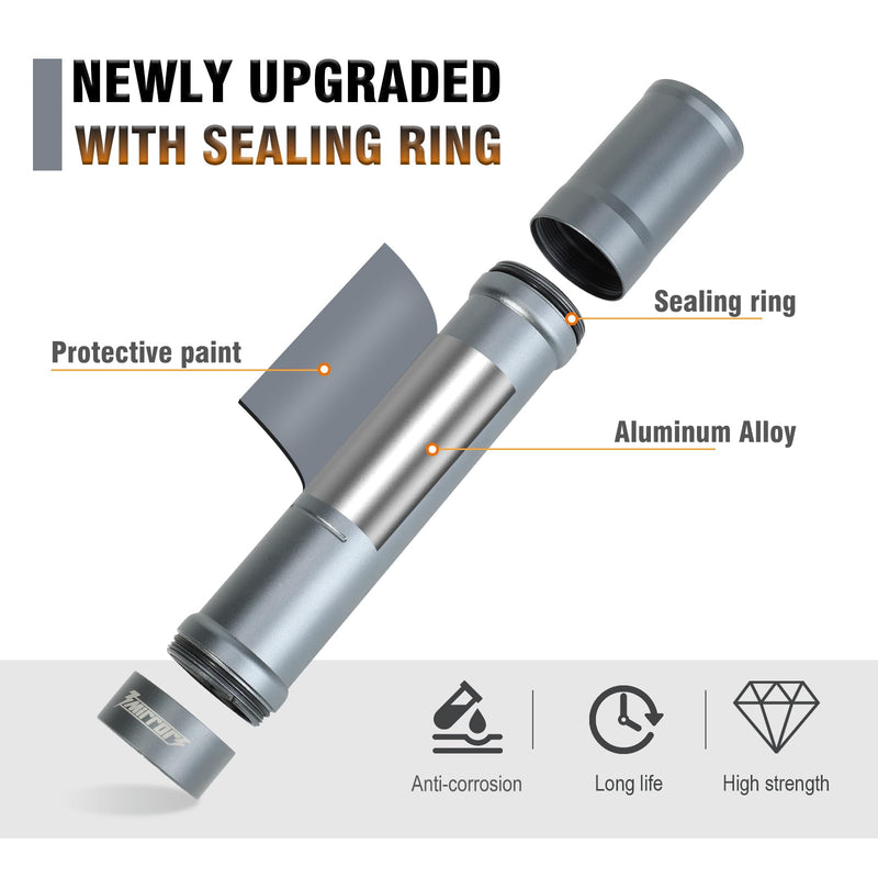 3mirrors Tungsten Holder-Titanium Gray Storage Tube for TIG Tungsten Electrode with 3 Section Divider & Magnetic Base,Protective Fit that Prevents Oxidation and Damage. Titanium Gray