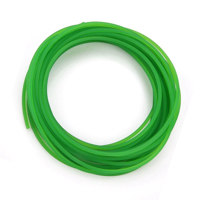 High-Performance Polyurethane Belt Green Rough PU Polyurethane Round Belt for Drive (6mm×10m)