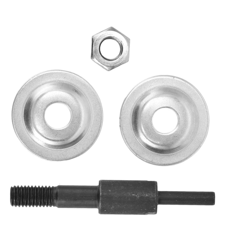 Shaft Arbor Adapter, Drill Arbor Adapter Shaft Arbor Extension Arbor Threaded Shaft Adapter with 2 Washer for Conversion(6mm Round Shank Connecting Rod)