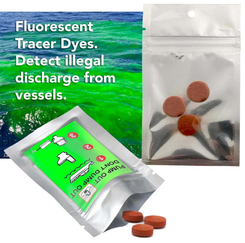 New Resources Group Marine Water Leak Fluorescent Tracing Tablets Pack Neon Green Dyes Detect Illegal Discharge Boats, EPA Standard Sewer and Drain Commercial 5 Pack