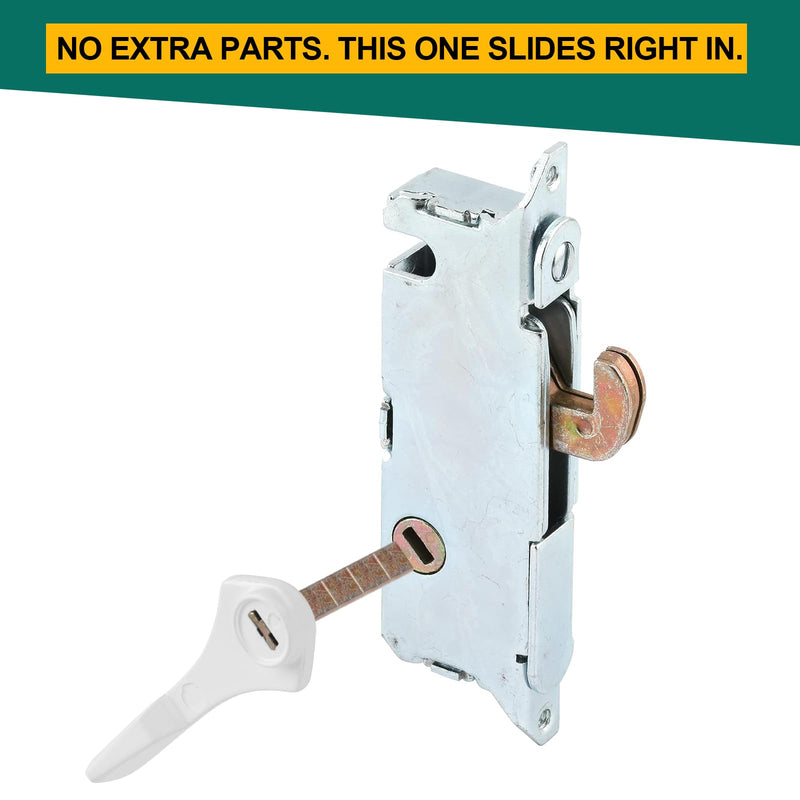 4 Pack Sliding Door Tailpieces, 1 3/8" Steel Zinc-Plated Diecast Latch Replacement for Patio Doors