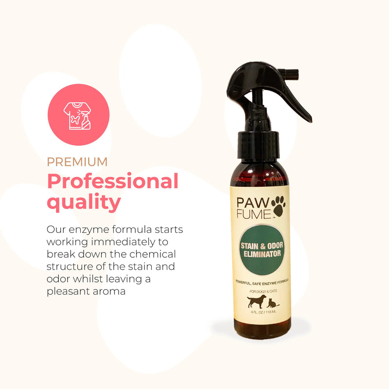 Paw Fume Gentle Ear Cleaner for Dogs + Stain & Odor Eliminator (Pack of 2)