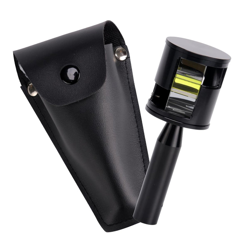 Double Right Angle Prism 90-180 Degree Mini Optical Square Surveying Prism for Total Station, Theodolite & Laser Level, Compact Dual Penta Reflective Surveying Instruments with Protective Case (1 Pcs)