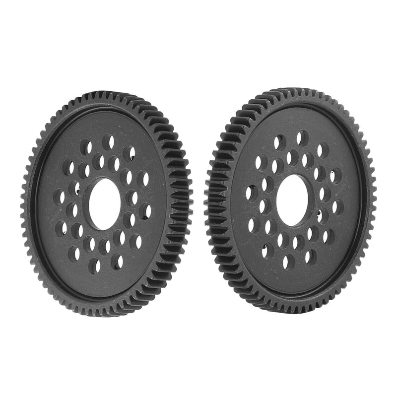 High Speed Spur Gear, Steel Metal Black Large Remote Car Spur Gear Pinion Conversion Kit For TAMIYA TT‑02 68T Upgrades Parts Accessories Steel Gear - NewNest Australia