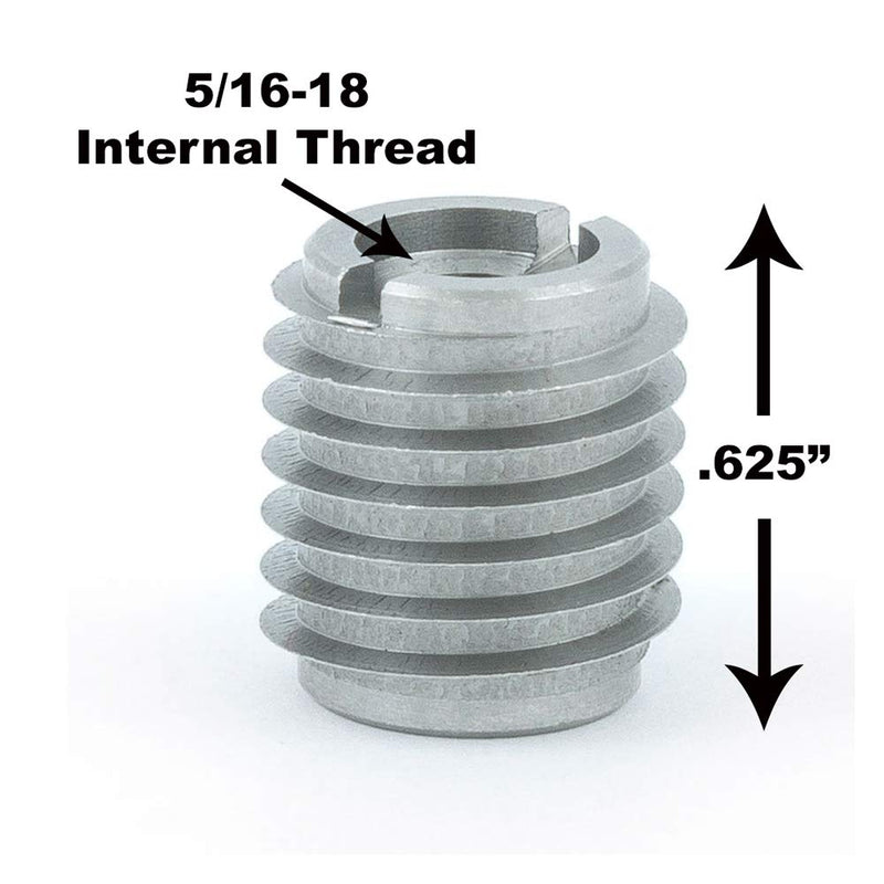 E-Z LOK-400-5 Knife Threaded Insert Installation Kit for Hard Wood - Stainless - 5/16-18