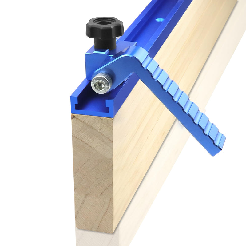t track stop block 3-Inch Fence Flip Stop for Woodworking, Blue 2Pack 2 Pack