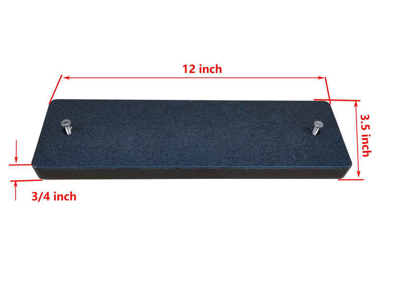 Brocraft Resistant Marine-Grade Boat Transducer Mounting Plate Hardware Kit/Transducer Mounting Board Black And without Spray Shield