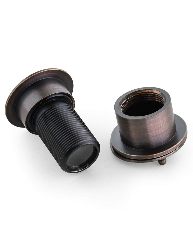 Earl Diamond - Solid Brass Door Viewer Peephole, 220-Degree Security Peephole with Heavy Duty Rotating Privacy Cover for 1-21/32" to 2-1/8" Doors for Home Office Hotel - Oil Rubbed Bronze Finish Brushed Oil Rubbed Bronze