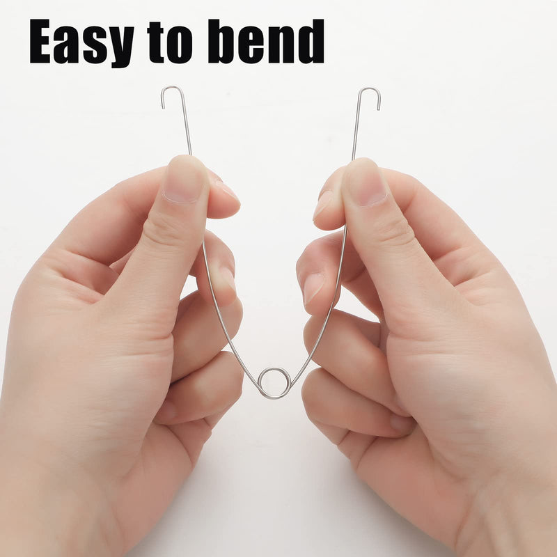 10 Pack Recessed Lighting Springs Torsion Spring Clips for Recessed Lighting Accessories Metal Recessed Light Spring Clips Recessed Lighting Trims, 8.25 x 1 x 0.2 Inch