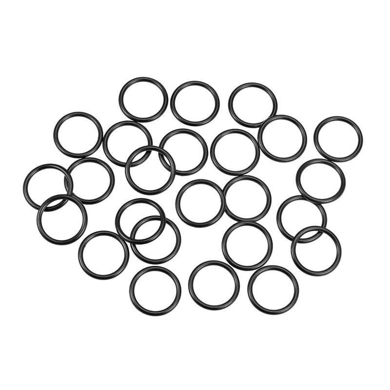 uxcell Nitrile Rubber O-Rings 24mm OD 19mm ID 2.5mm Width, Metric Nitrile Rubber Sealing Gasket for Automotive Machine Plumbing, Pack of 25 19mmx24mmx2.5mm