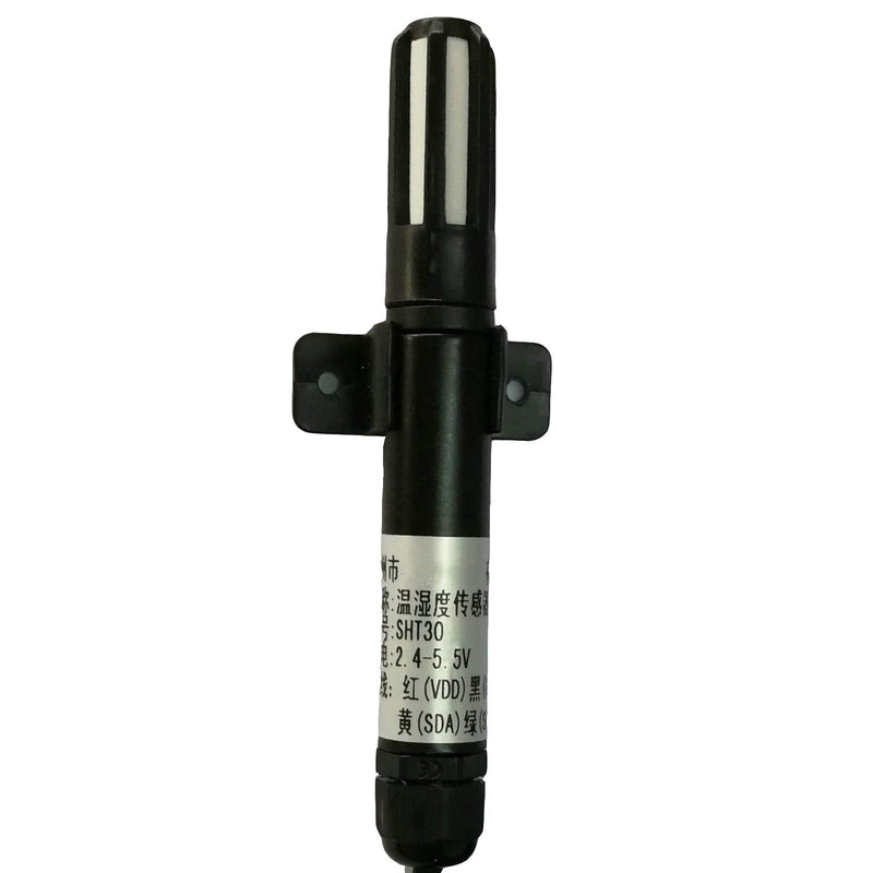 Taidacent SHT30 SHT31 High Precision Waterproof Digital Temperature Sensor 1M Cable Water Resistant Temperature and Humidity Sensor Air Temperature and Moisture Measurement (SHT30, Sheathed Cable)