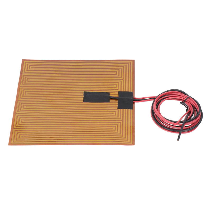 Flexible Polyimide Heater Plate , Adhesive 150℃ 7 . 9 X 7 . 9in PI Heating Film 100K Thermistor for 3D Printer(DC24V 150W)