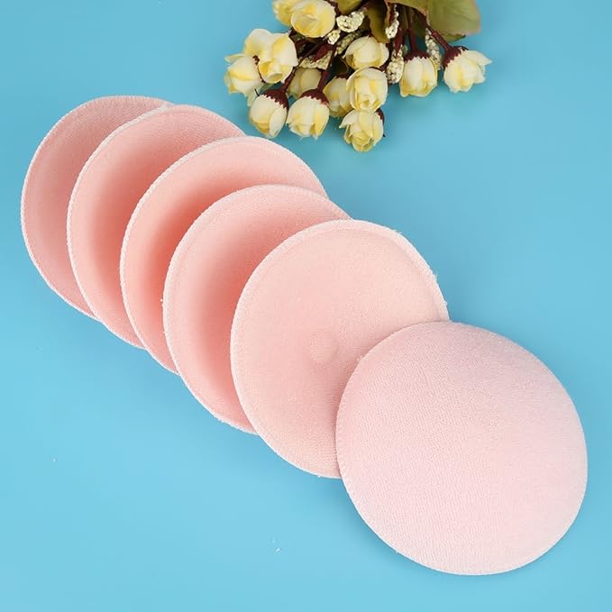 6pcs Nursing Pads Cotton 3D Breathable Hypoallergenic Super Absorbent Soft Reusable Leak Proof Breast Milk Pads Breastfeeding Pads Nursing Breast Breast Pads Nipple Cover Pads for Mothers Breastfeeding - NewNest Australia