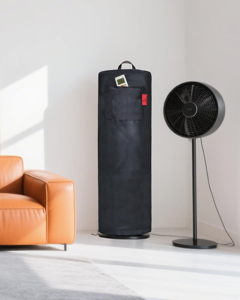 Indoor Tower Fan Cooler Cover, Fits Dreo Evaporative Air Cooler and 42 Inch Oscillating Fan, LASKO Pinnacle 40", Apex 42", Oscillating 42.5" Bladeless Standing Fan Portable Round Cover (13"D × 41"H) 13"D × 41"H