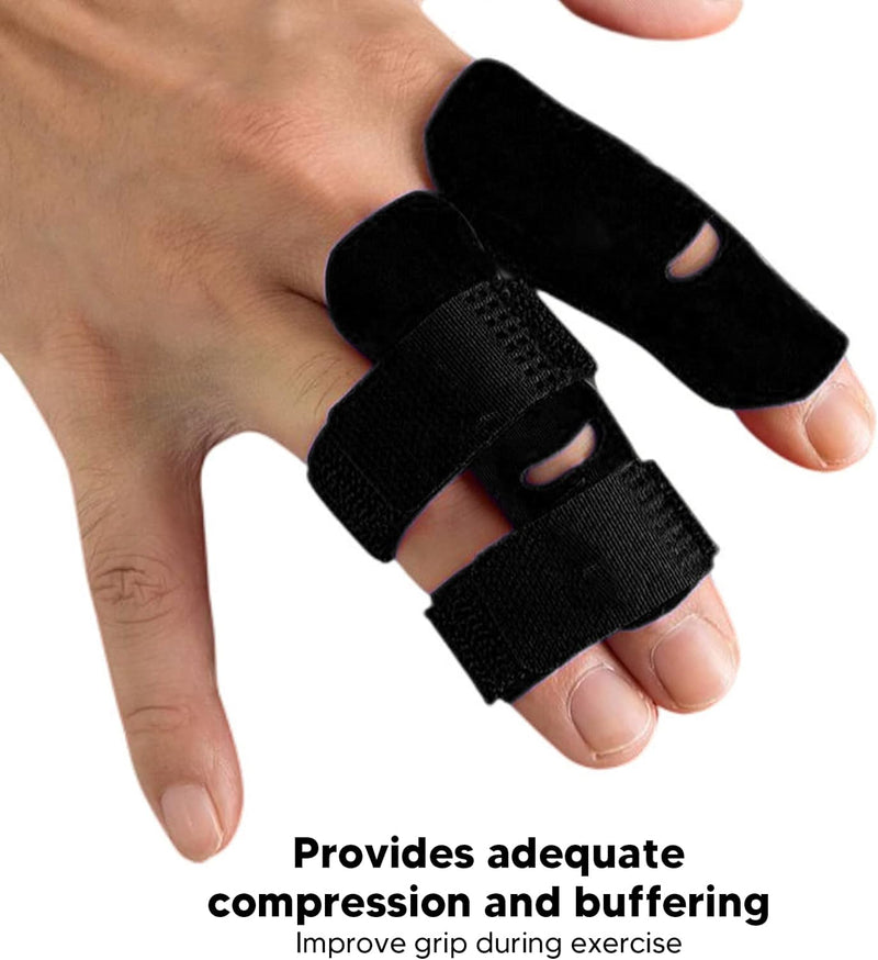 VerteLife Finger Splint Finger Sleeve Support Protector Prevents Sport Injury, Elastic Breathable Finger Buddy Finger Brace Reliev Finger Pain, Finger Guards Sport Cushion Bandage M - NewNest Australia