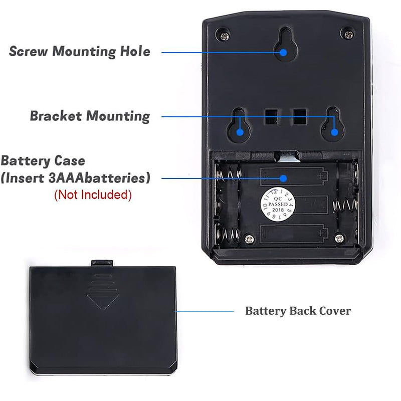 PIR Motion Sensor Activated Sound Player Speaker with USB Cable, Download Your own MP3 Audio Files to Play Speech, Music or Sound Effects (Black) Black