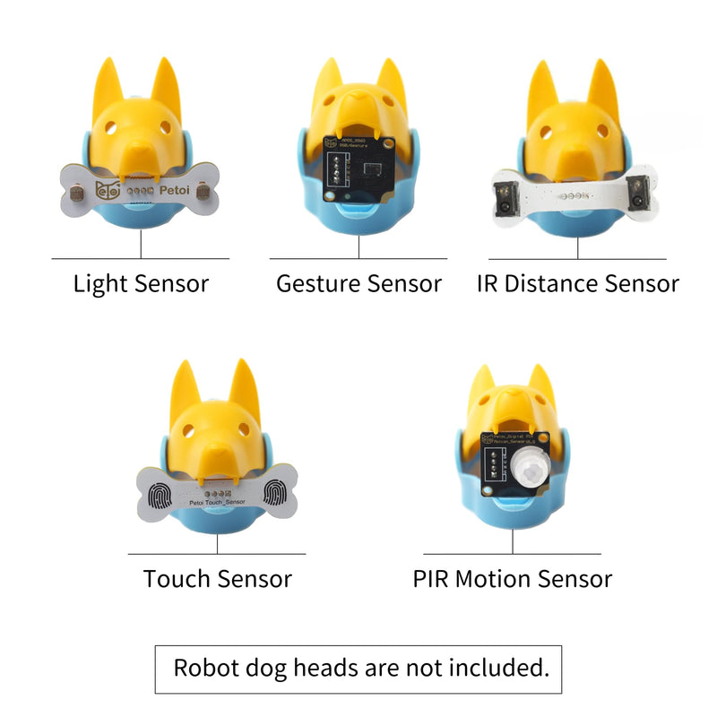 Sensor Pack for Robotics, IoT and AI: Light, Touch, Guesture, PR Motion, Infrared Distance Sensors - ESP32, Raspberry Pi