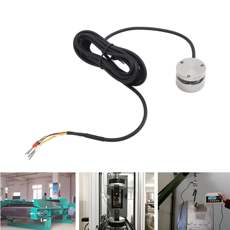 Load Cell Weight Sensor Stainless Steel 0-100KG Flat Membrane Box 1.3mV/V Output 350惟 Impedance for Tensile Test Instruments