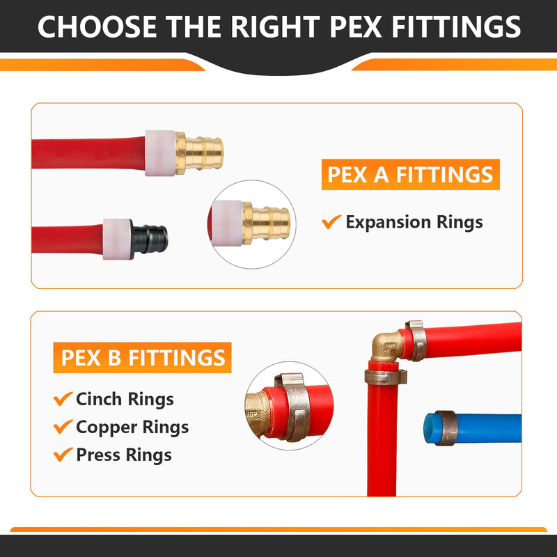 10PC HeSun 1/2" PEX-A Expansion x 1/2" Male NPT Adapter(PEX1960016-10) 1/2 Inch,10 Pack Male Adapter
