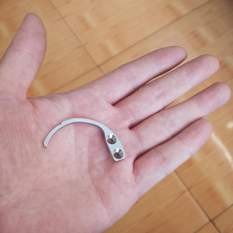 2 Pcs Stainless Steel Metal Hooks, Silver