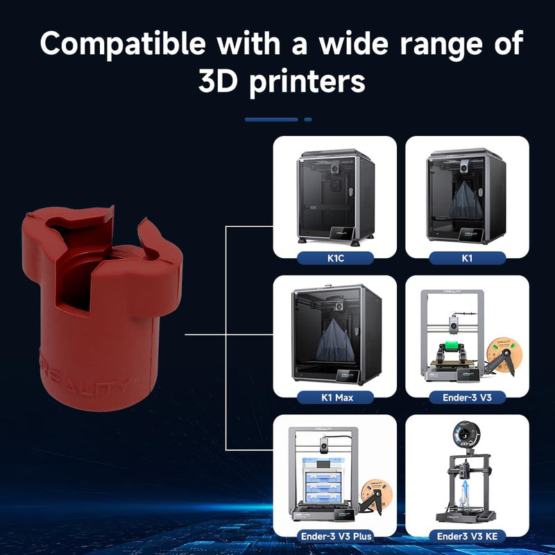 Official Creality K1C Silicone Sock, 3PCS Ender 3 V3 Silicone Cover, Hotend Heat Insulation Case Cover Heating Block Cover for Creality Ender 3 V3 Plus/Ender 3 V3 KE/Ender 3 V3 SE/K1C/K1/K1 Max