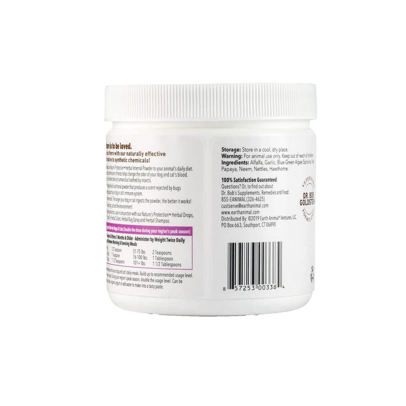 EARTH ANIMAL, Flea & Tick Internal Powder, 8 Ounce - PawsPlanet Australia
