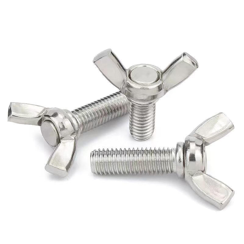 M5-0.8 x 25mm 304 Stainless Steel Wing Butterfly Screws Bolts,Wing Bolt,Machine Fastener,Thumb Hand Screws for Electronic Equipment,10 Pcs M5-0.8x25mm（10 Pcs）