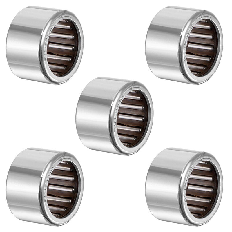 uxcell RC121610 Needle Roller Bearings, One Way Bearing, 3/4" Bore 1" OD 5/8" Width 5pcs 3/4x1x5/8"