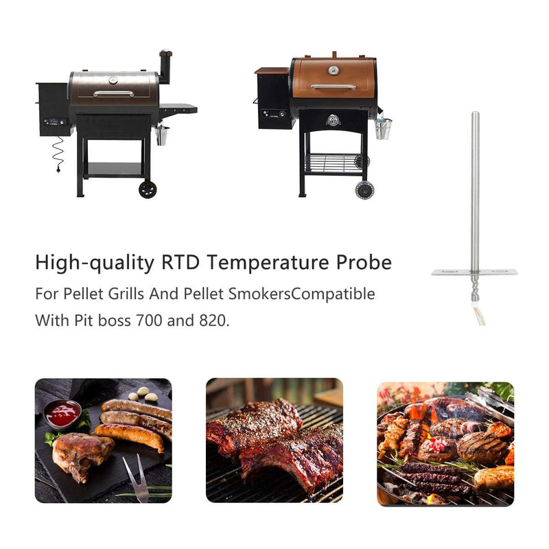 Replacement RTD Temperature Probe Sensor for Pit Boss 700 and 820 Series Wood Pellet Grills