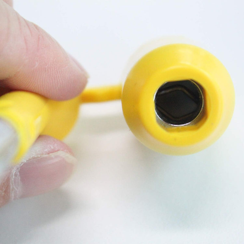 ISO 17712 and C-TPAT Certified High Security Bolt Seals for Cargo Containers, Trucks, Railways, Wagons, and Trailers (10-Pack, Yellow, Unique Barcode, Model HSS-007) 10
